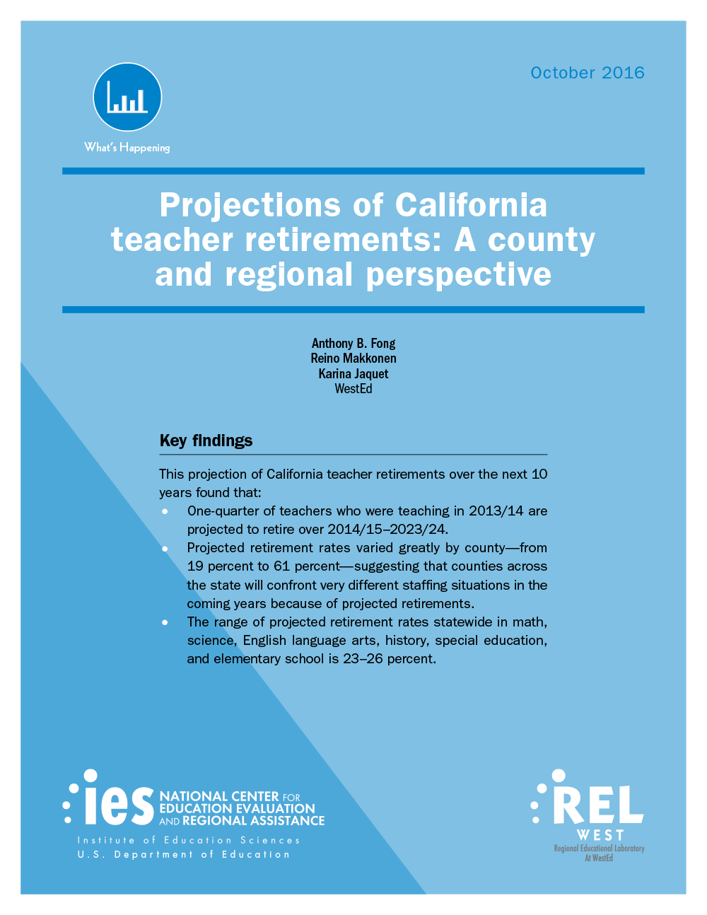 Cover California Teacher Retirements: A County and Regional Perspective