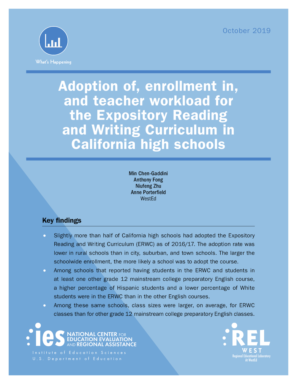 Expository Reading and Writing Curriculum in California High Schools