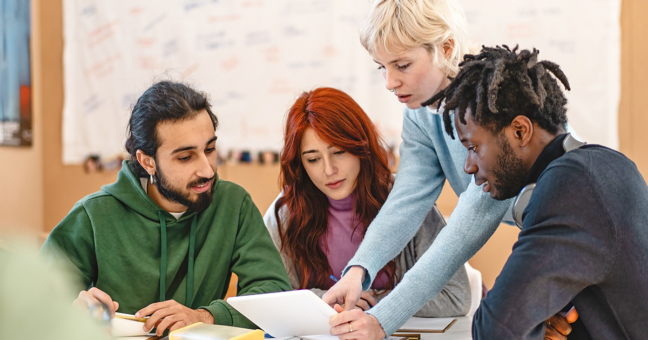 Four college students